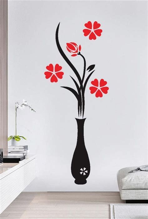 flower wall drawing|floral art for walls.